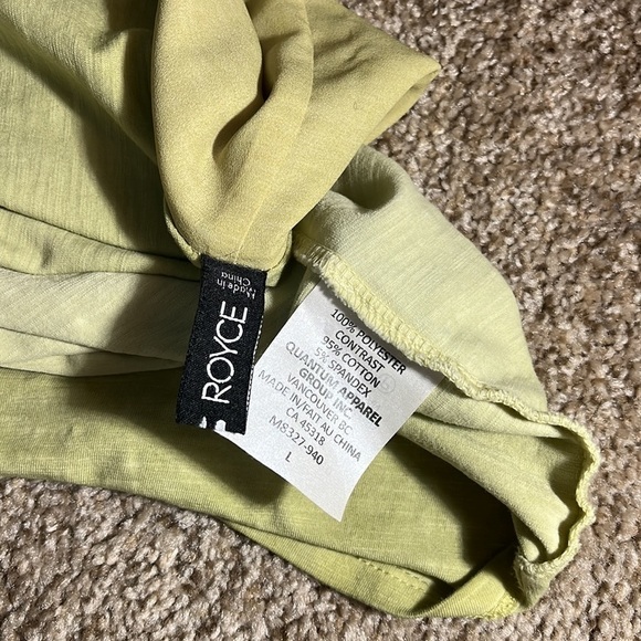 Royce Cowl Neck Sleeveless Top, Green Quantum Apparel Blouse Women’s L - Picture 8 of 8